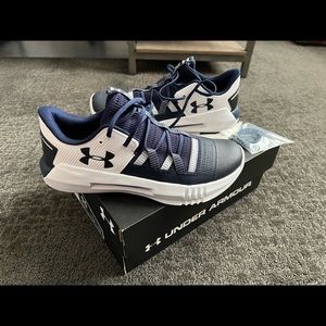 Brand new women’s volleyball shoes. UA Under Armour Size 9.5 9 1/2 Navy Blue
